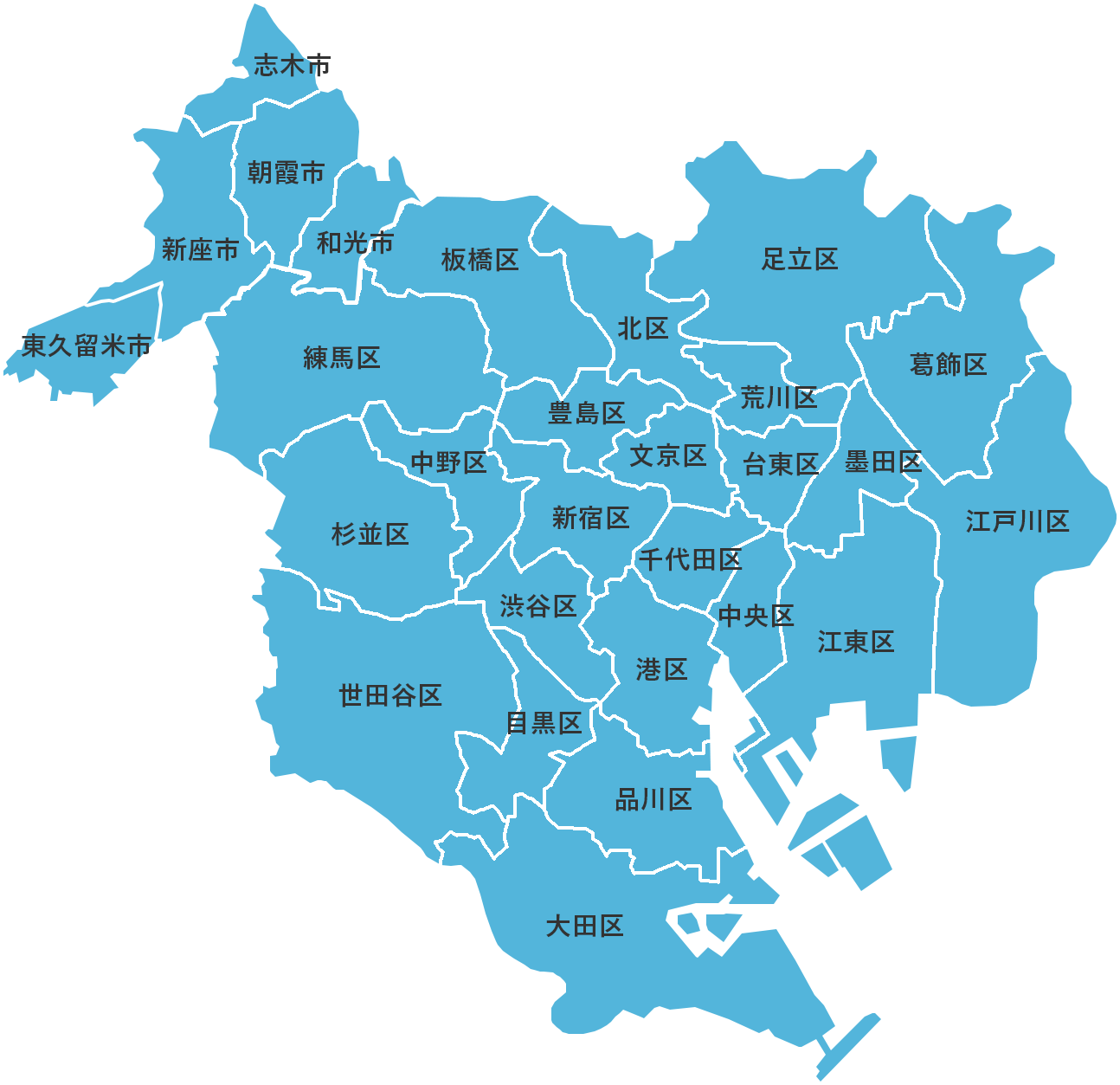配達エリアマップ